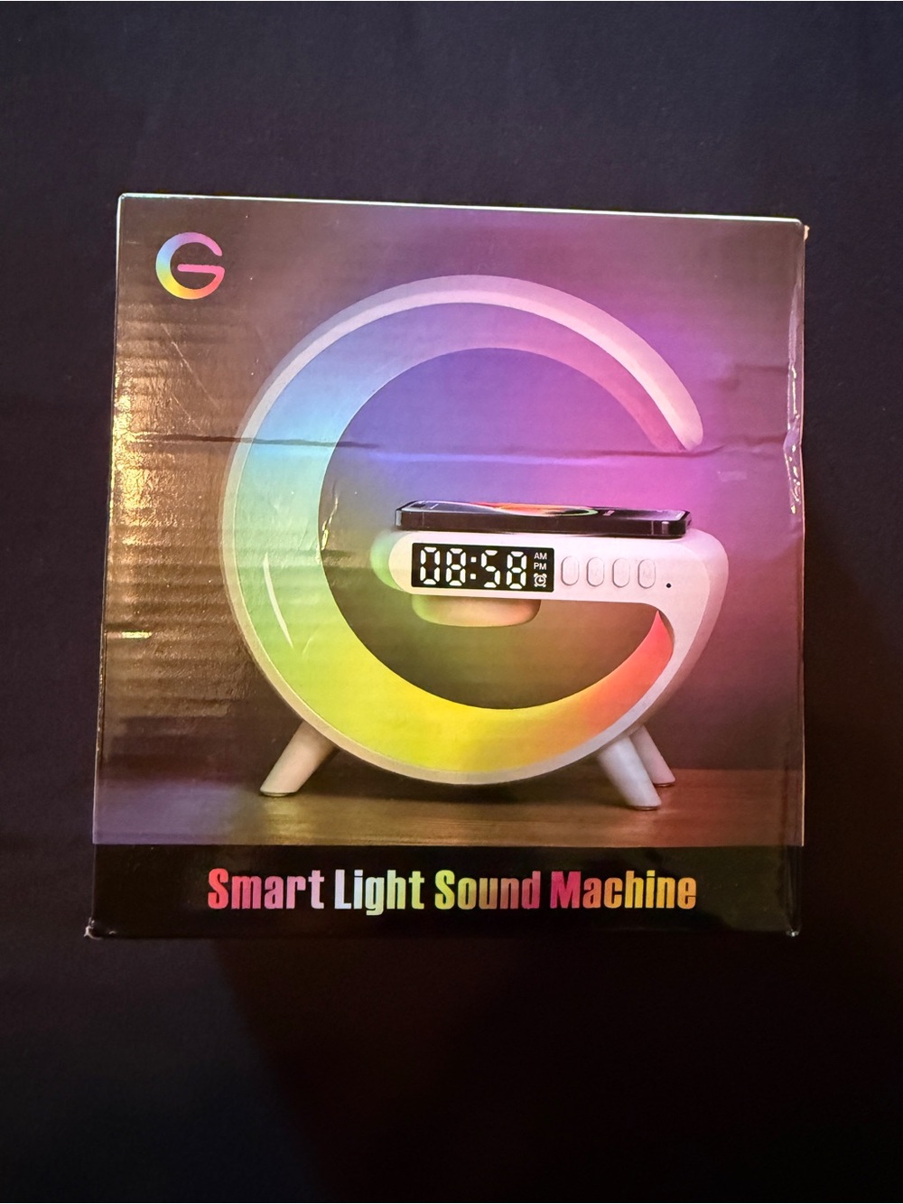 Smart Light Sound Machine - Multicolor G Logo